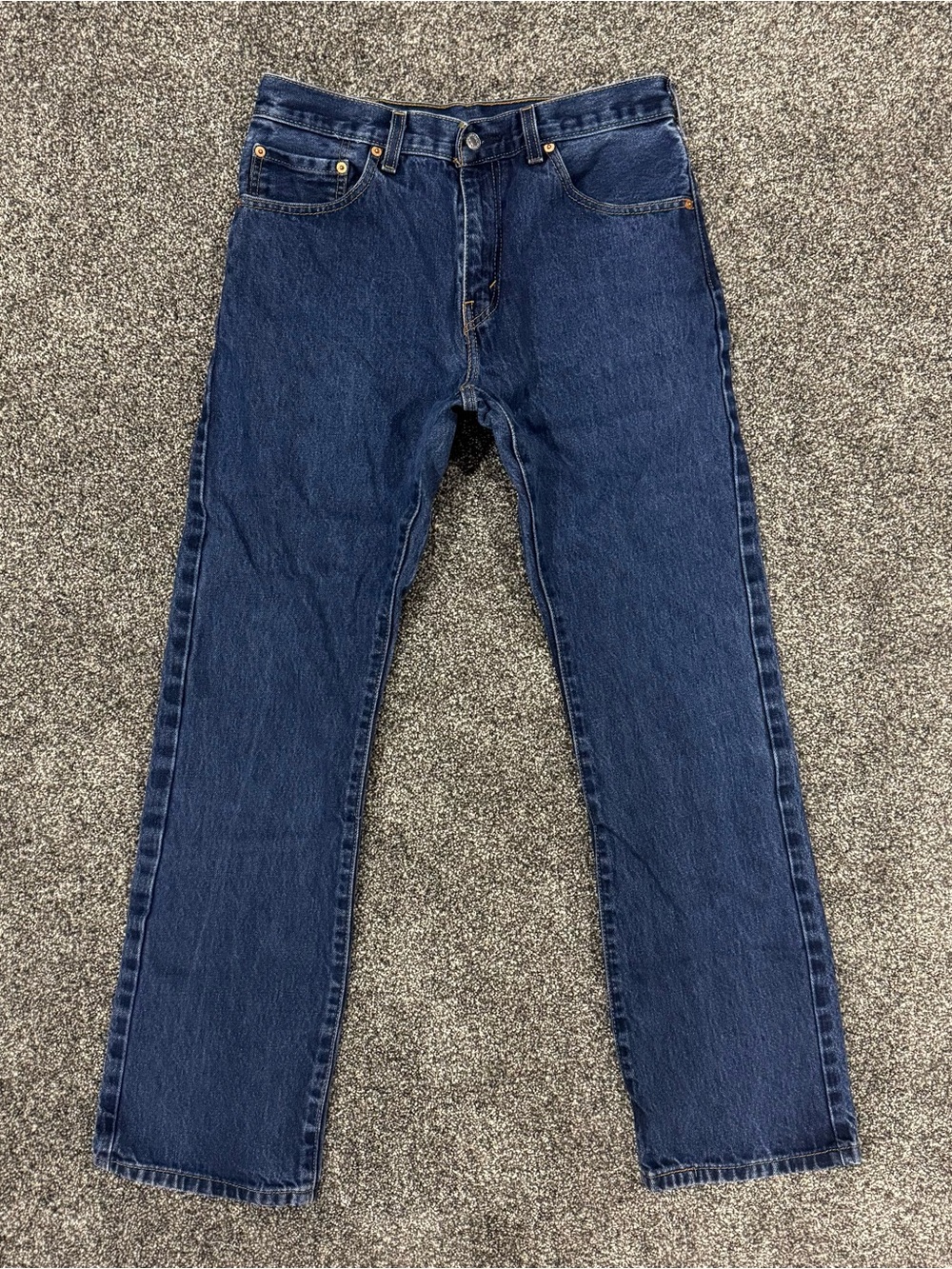 Levis Jeans Men 31x32 Blue 517 Slim Bootcut Mid Rise 100% Cotton Dark Wash Denim